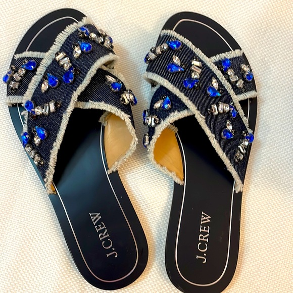 Brand new J. Crew Cyprus Jeweled Sandals Size US 7 - Picture 2 of 8